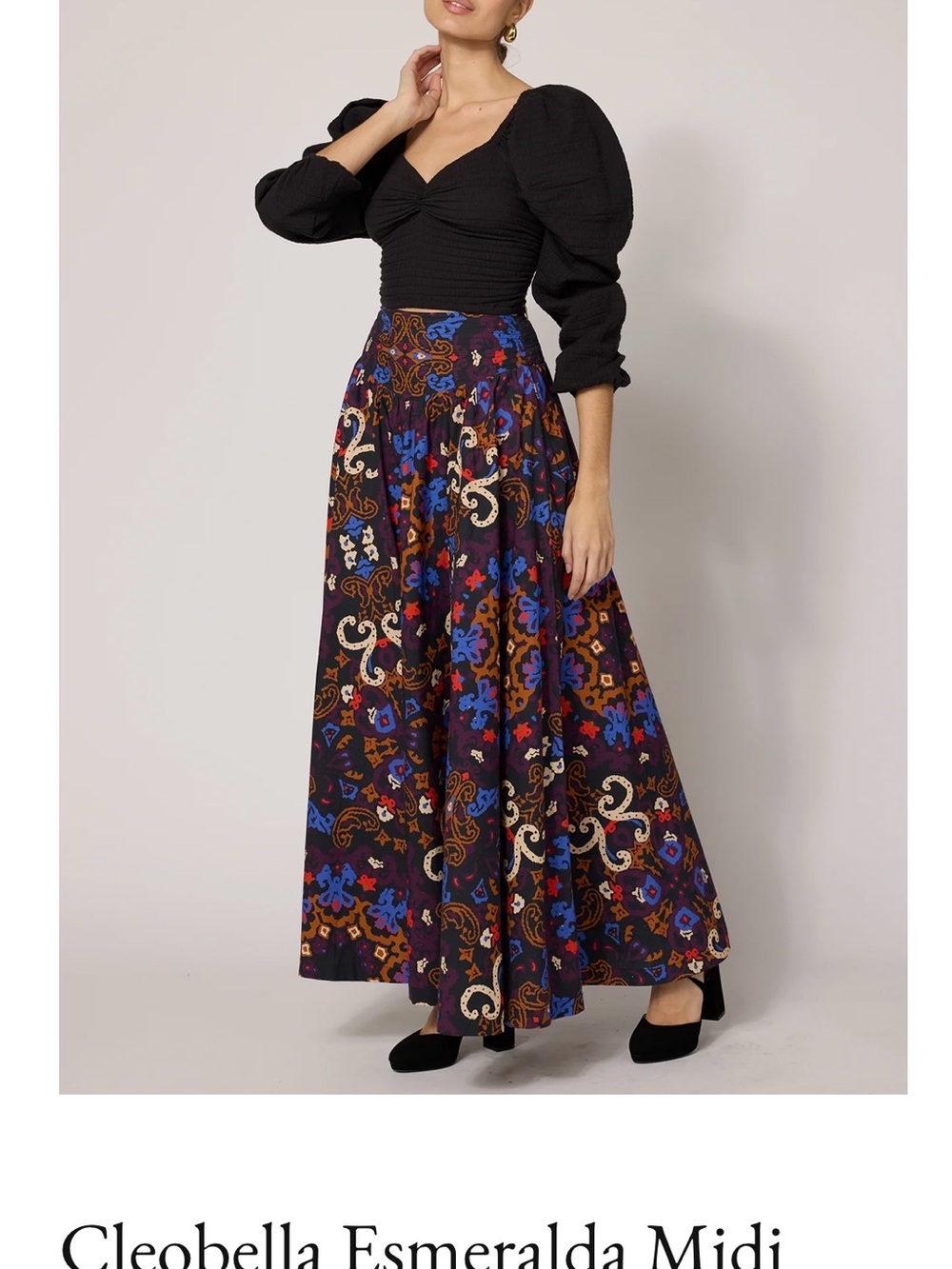 Anthropologie Cleobella Esmeralda Boho Fall Maxi Skirt